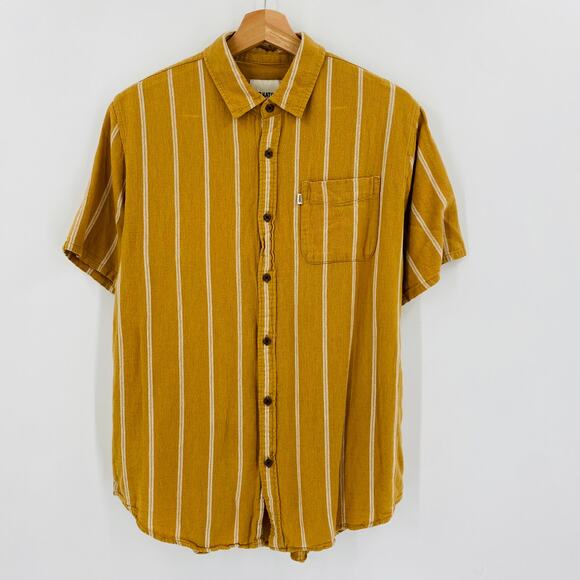 Katin yellow striped button down shirt - Picture 2 of 3